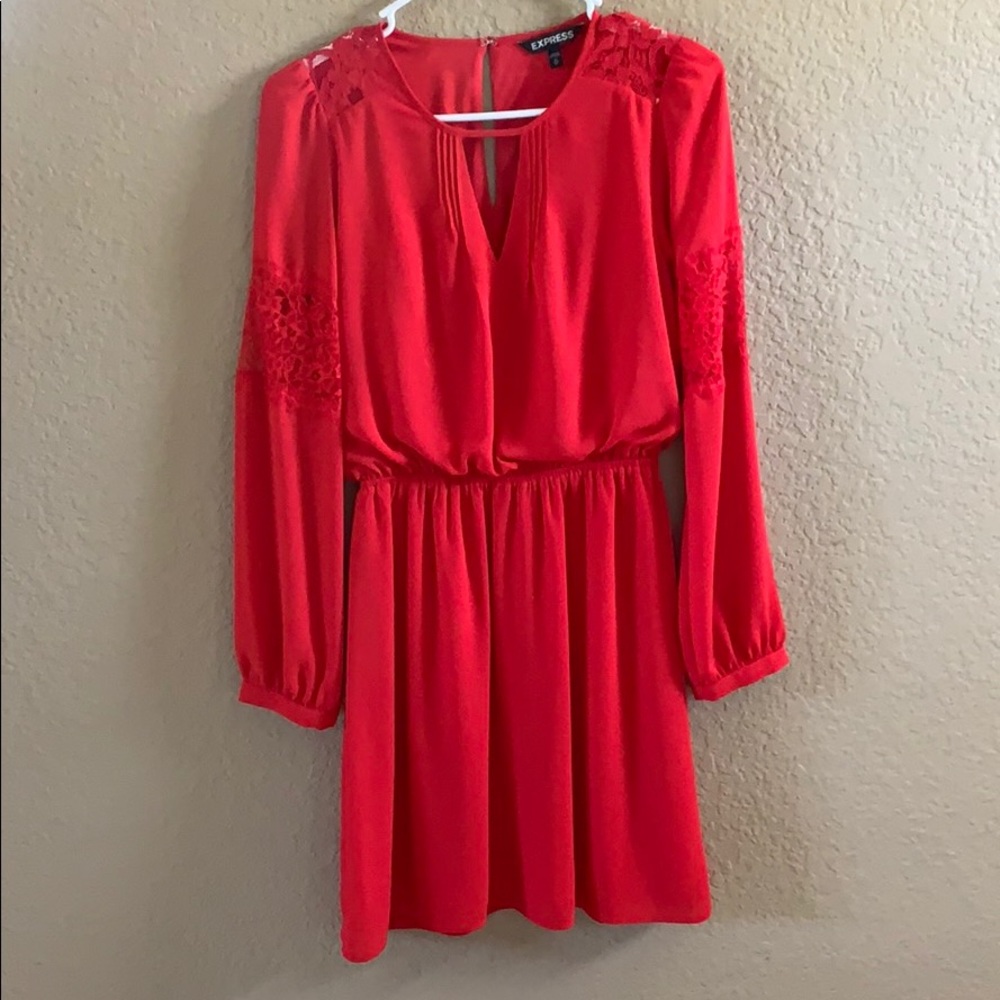 Express Red Dress XS
